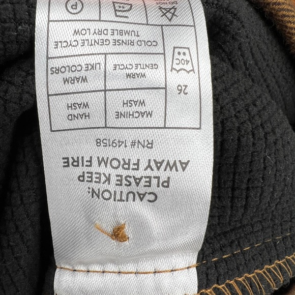 Nomad Plaid Fleece Lined Flannel Shirt Caramel Brown Size Medium New - Picture 6 of 6